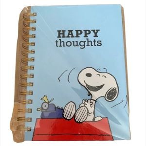 Graphique Peanuts Snoopy HAPPY THOUGHTS Hardcover Spiral Notebook Journal.